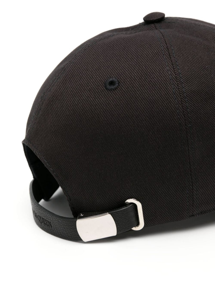 Alexander McQueen Logo Baseball Cap Unisex Luxury Cotton Twill With Embroidered Front Logo