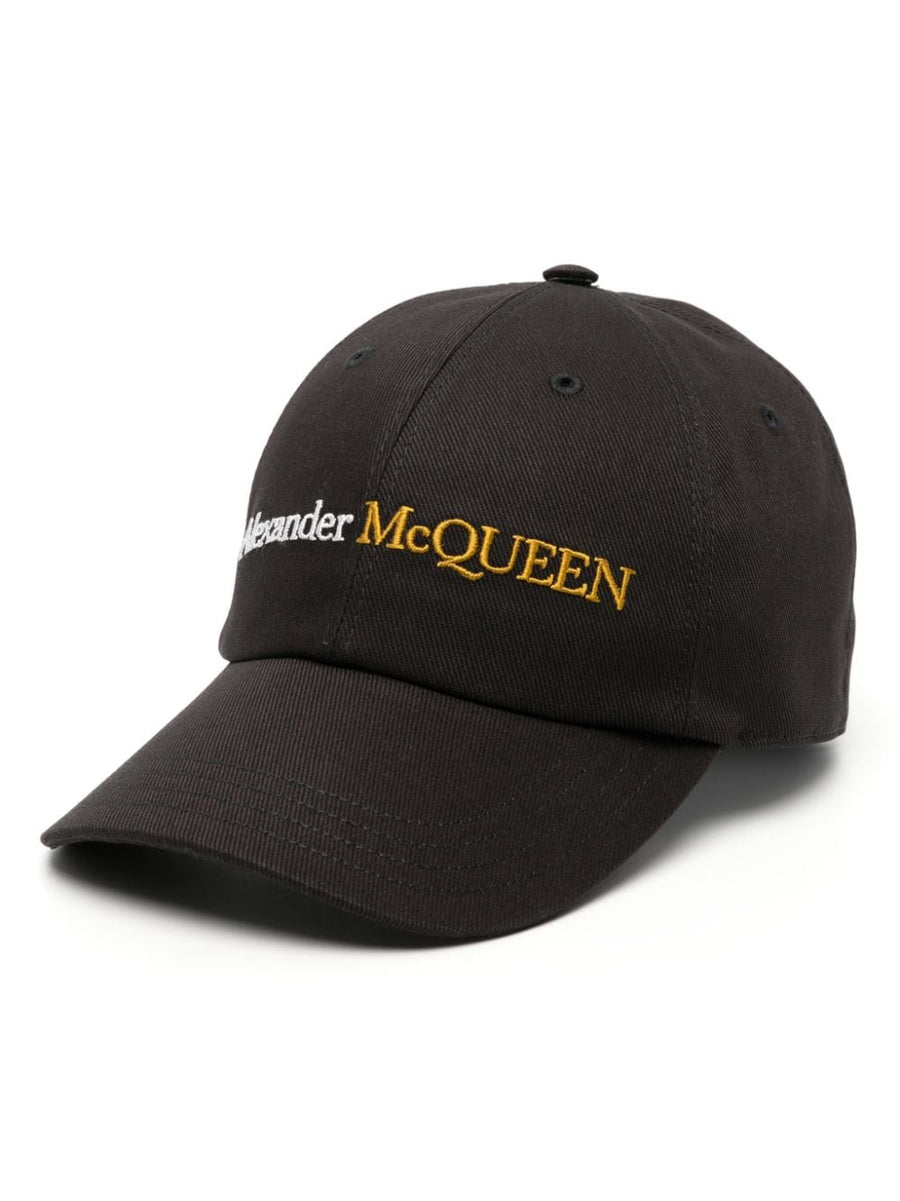 Alexander McQueen Logo Baseball Cap Unisex Luxury Cotton Twill With Embroidered Front Logo