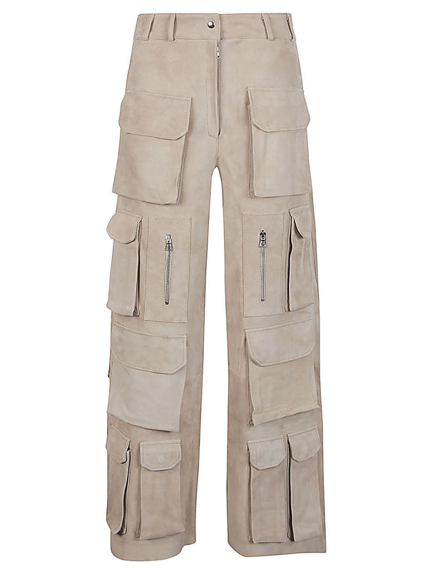 Fermas.Club Suede cargo trousers