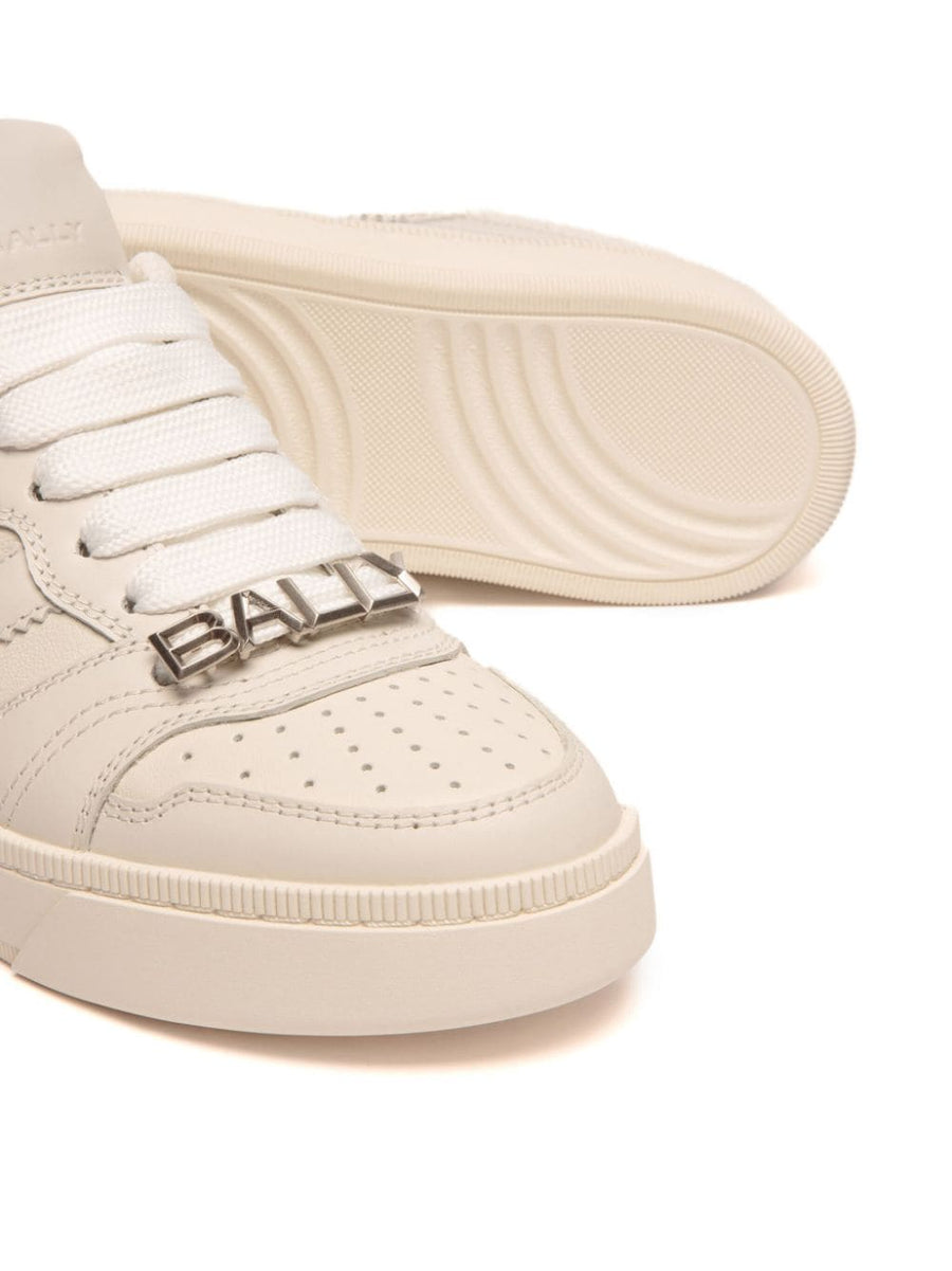 Bally Raise White Leather Sneaker For Women Luxury Calf Leather Comfort Everyday Chic