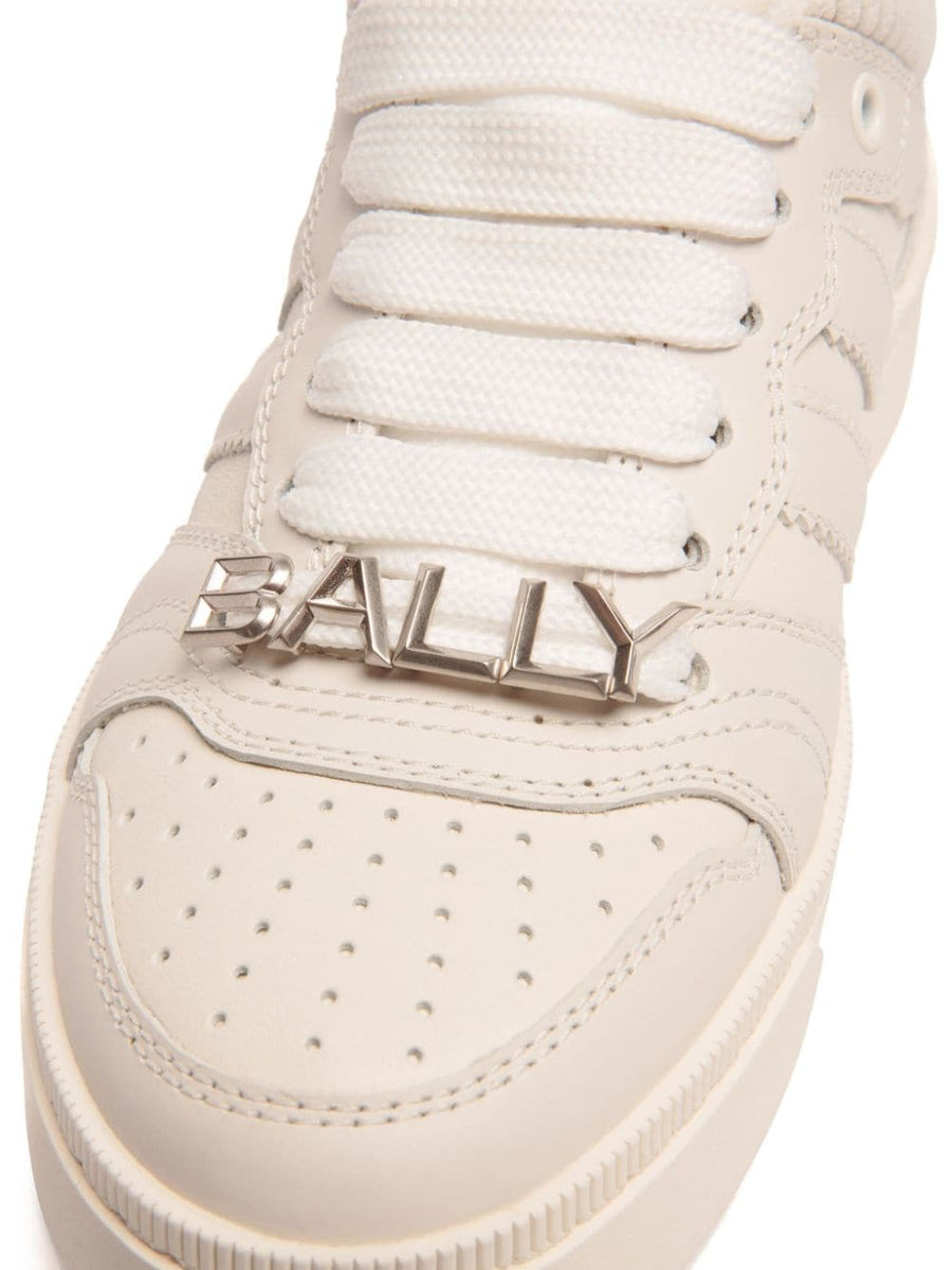 Bally Raise White Leather Sneaker For Women Luxury Calf Leather Comfort Everyday Chic