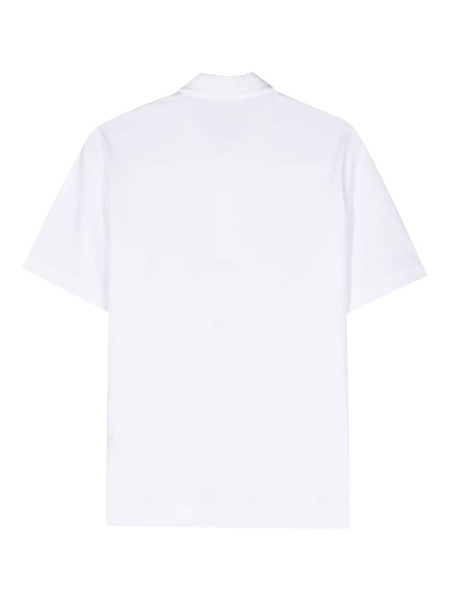 Circolo 1901 Pique Polo Shirt For Men With Stretch Cotton Comfort White Luxury Smart Casual Essential