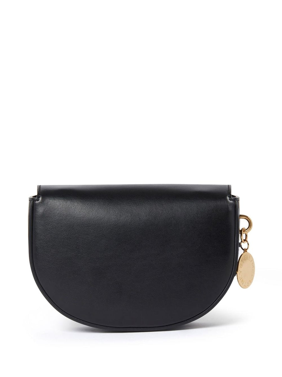 Stella McCartney Frayme Faux Leather Shoulder Bag for Women With Lace Up Detail and Magnetic Closure