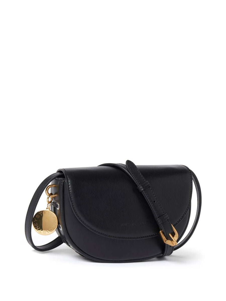 Stella McCartney Frayme Faux Leather Shoulder Bag for Women With Lace Up Detail and Magnetic Closure