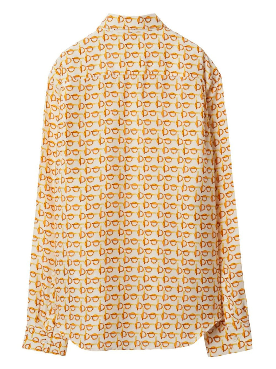 Burberry Silk Shirt Women Graphic Print Luxurious Day To Night Versatility Heritage Craftsmanship