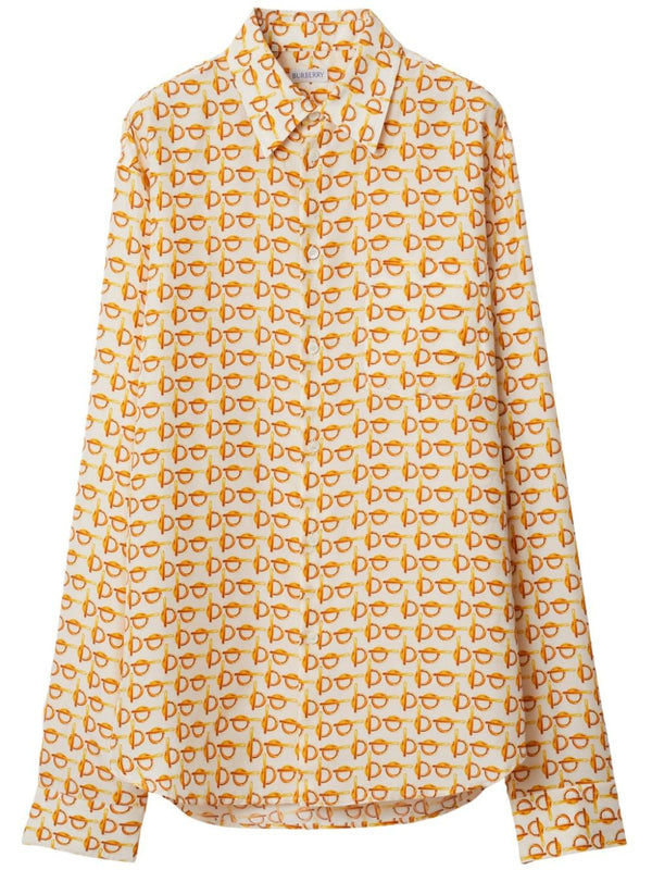 Burberry Silk Shirt Women Graphic Print Luxurious Day To Night Versatility Heritage Craftsmanship