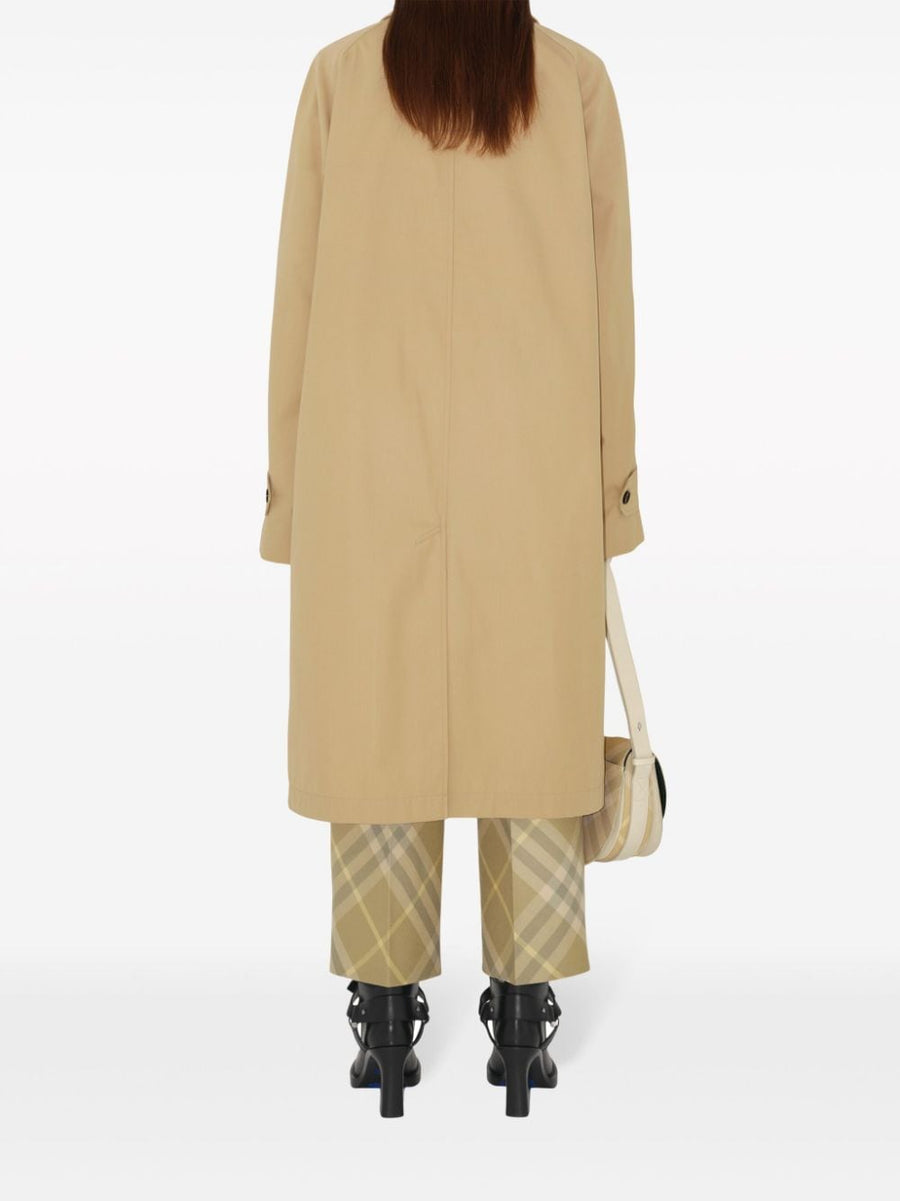 Burberry Check Print Tailored Wool Trousers For Women Sesame Beige Straight Leg Versatile For Work And Weekend