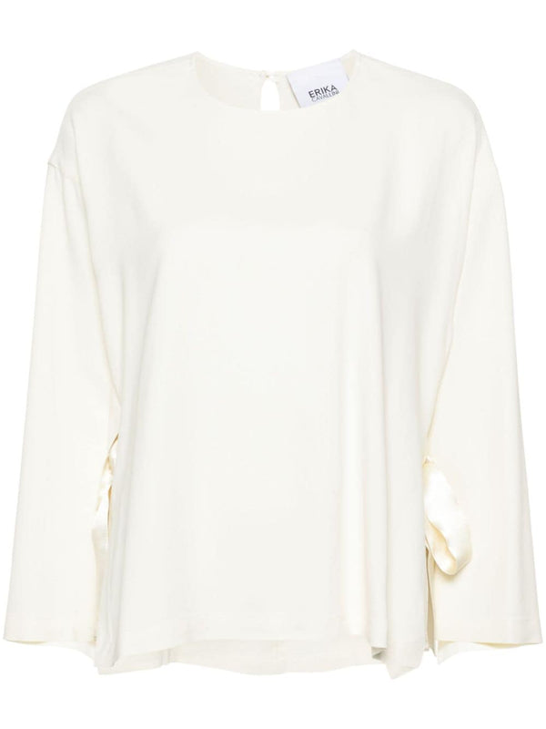 Erika Cavallini Semi-Couture Cady texture blouse