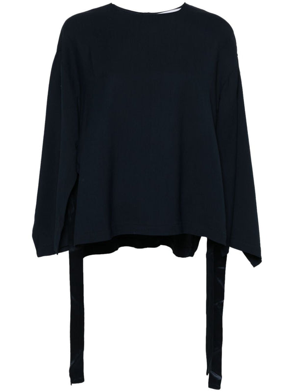 Erika Cavallini Semi-Couture Cady texture blouse