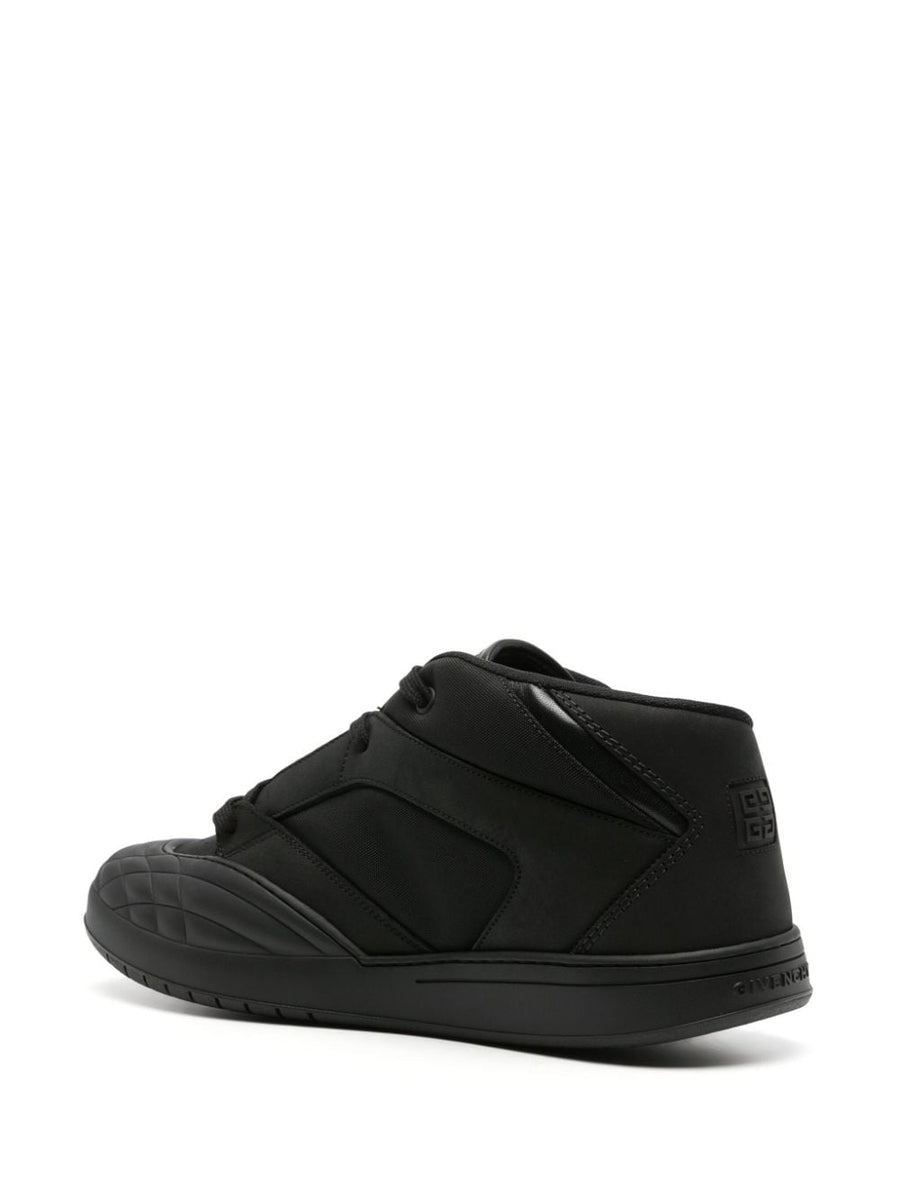 Givenchy 4G Applique Tonal Sneakers For Men Debossed Stripes Logo Premium Leather