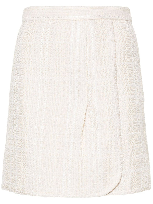 Iro Cotton blend wrapped skirt