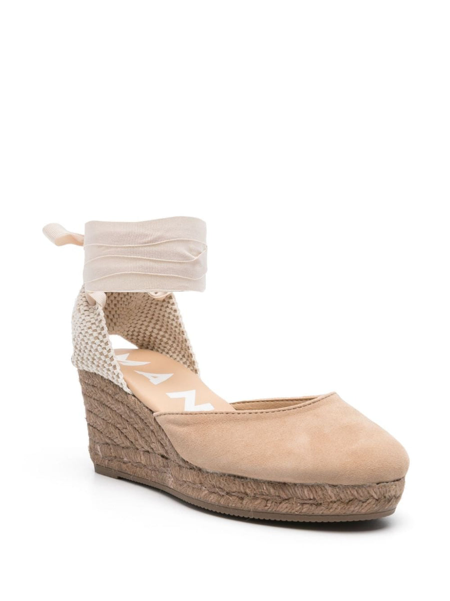 Manebí Hamptons Suede Wedge Espadrille For Women Refined Low Wedge Silhouette With Interwoven Detail