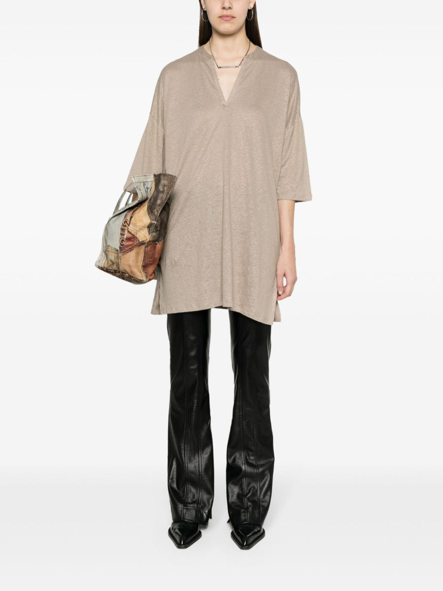 Majestic Conscious Linen Blend Tunic Dress For Eco Conscious Women Breathable And Versatile