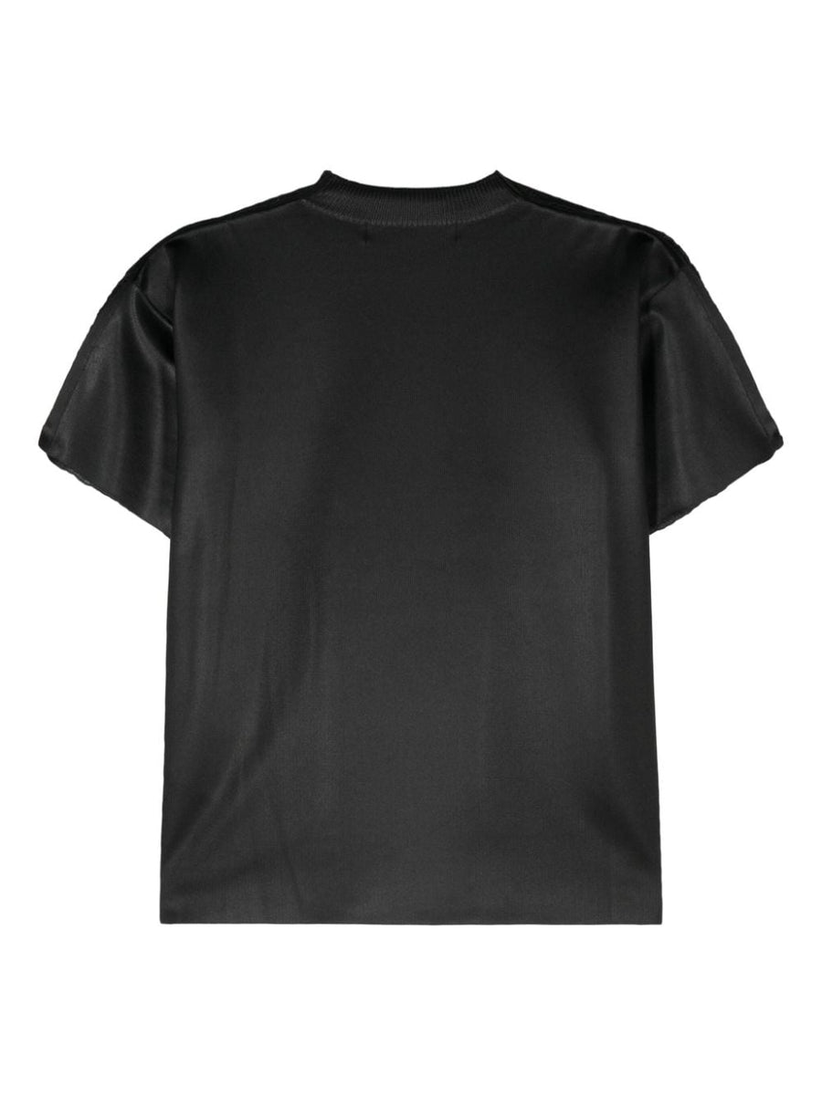 Junya Watanabe Open Knit Crewneck T Shirt for Women Textured Modern Luxury Top Piece