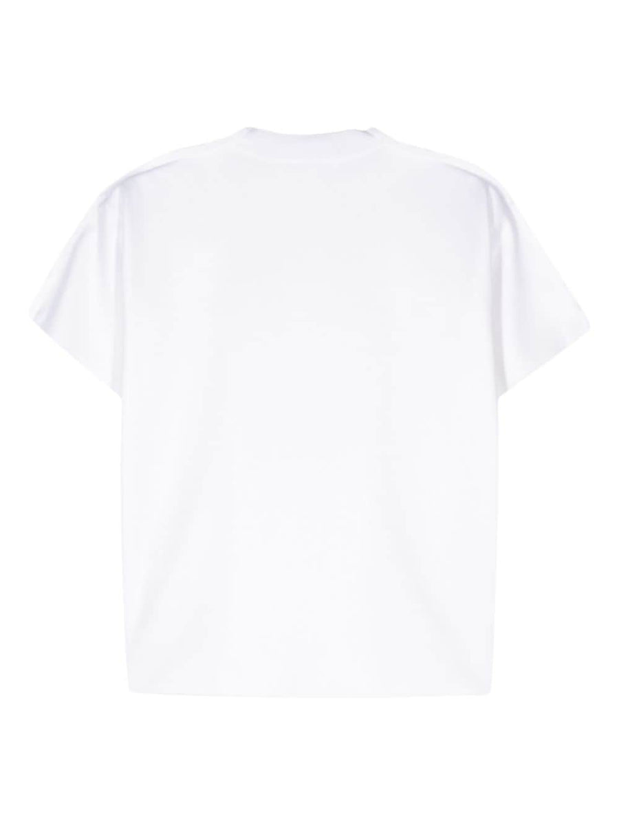 Junya Watanabe Open Knit Crewneck T Shirt For Women Lightweight Cream White Luxury Top