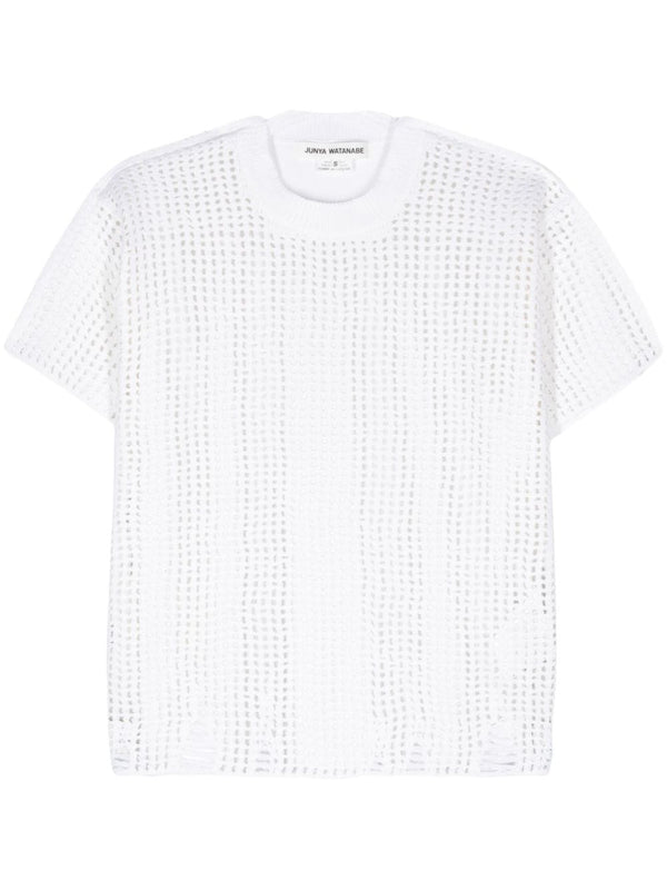 Junya Watanabe Opne-knit crewneck t-shirt