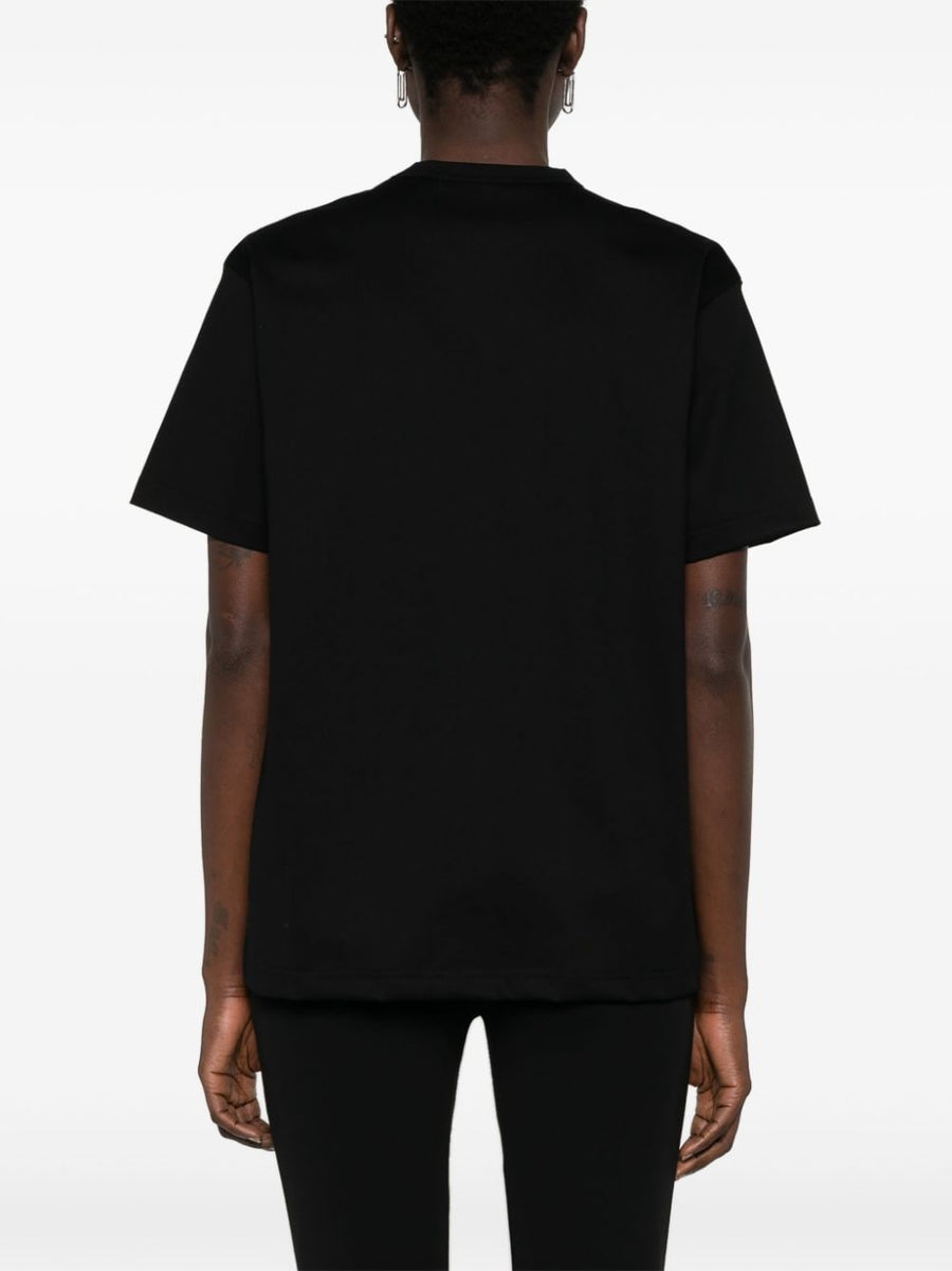 Junya Watanabe Printed Cotton Tee Graphic Heart Print For Women Luxury Streetwear Essential
