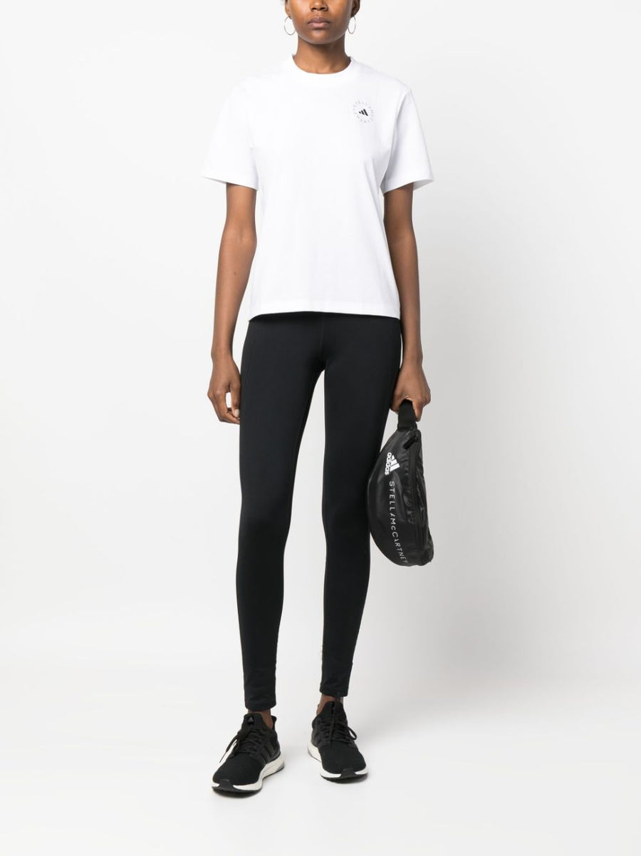 Adidas By Stella McCartney Logo Sporty T Shirt Women Athleisure Eco Friendly Sustainable Fabric Blend