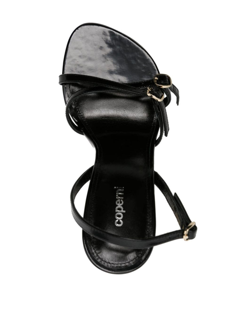 Coperni Orchestra Sandals For Women Open Toe Buckled Sculpted Heel Luxurious Calf Leather