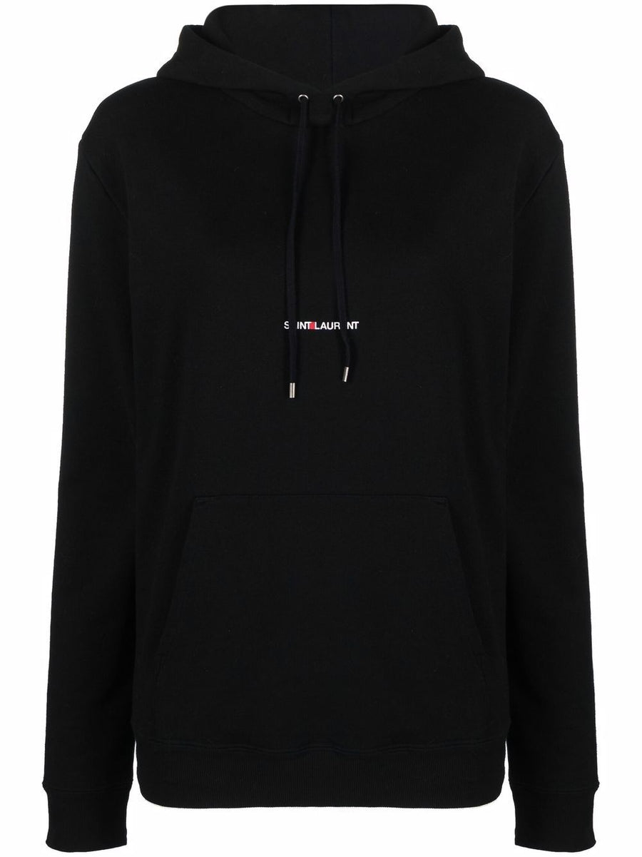 Saint Laurent Logo Print Hoodie for Women Premium Luxury Cotton Comfort Front Pocket