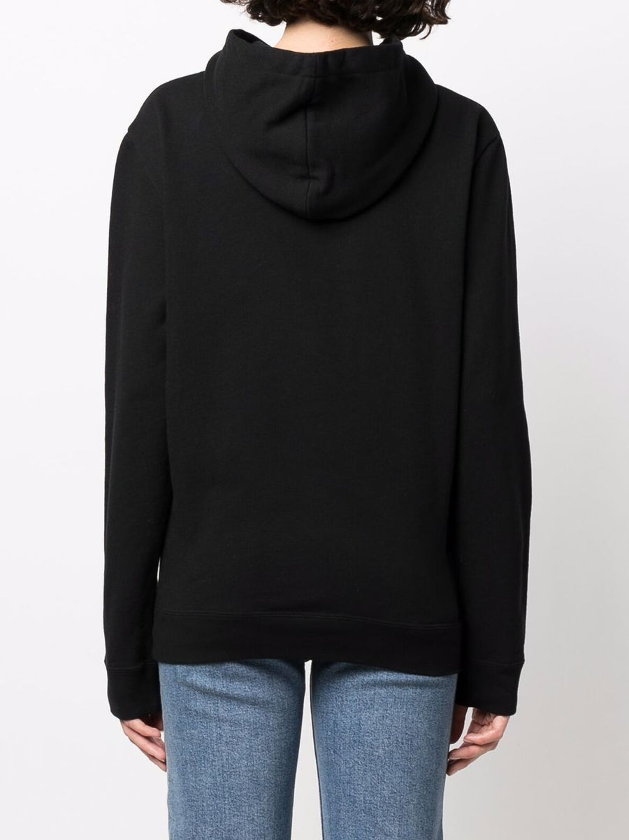 Saint Laurent Logo Print Hoodie for Women Premium Luxury Cotton Comfort Front Pocket