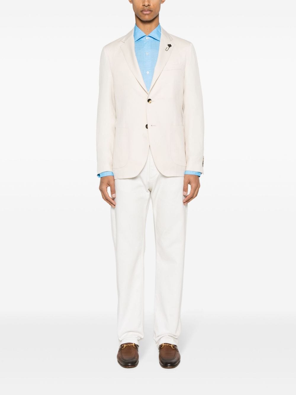Finamore 1925 Napoli Cotton and linen blend shirt