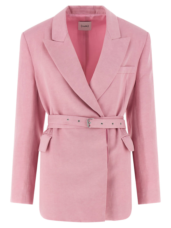 Nude Belt Blazer