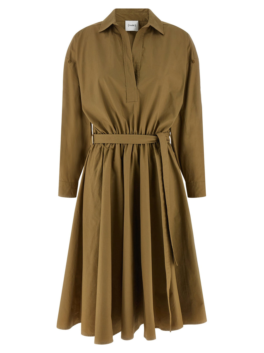 Nude Chemisier Dress