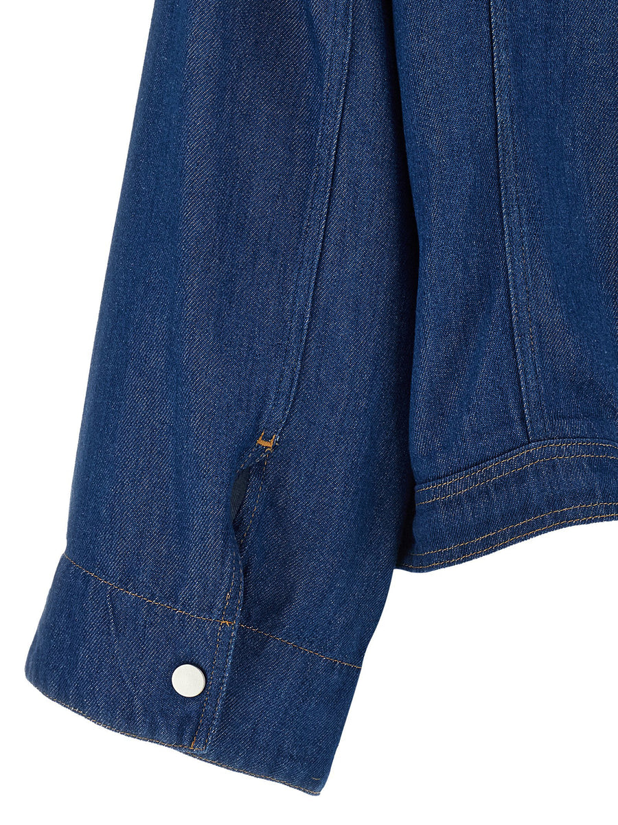 Nude Blake 100 Percent Tencel Denim Jacket For Women Breathable Longline With Shirt Collar Front Zip