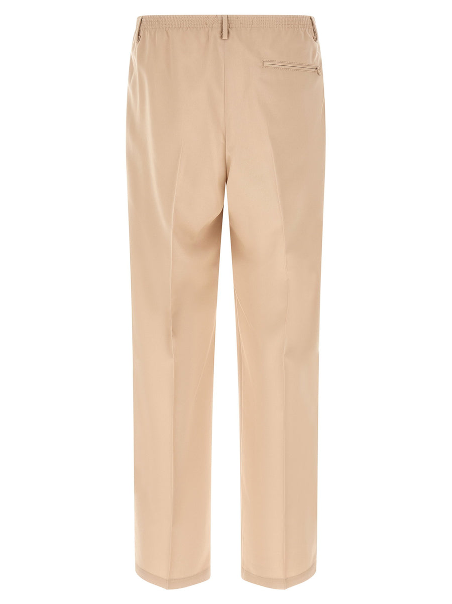 Ezio Pants By Cellar Door For Women Beige Viscose Blend With Stretch Versatile Smart Casual Office Ready