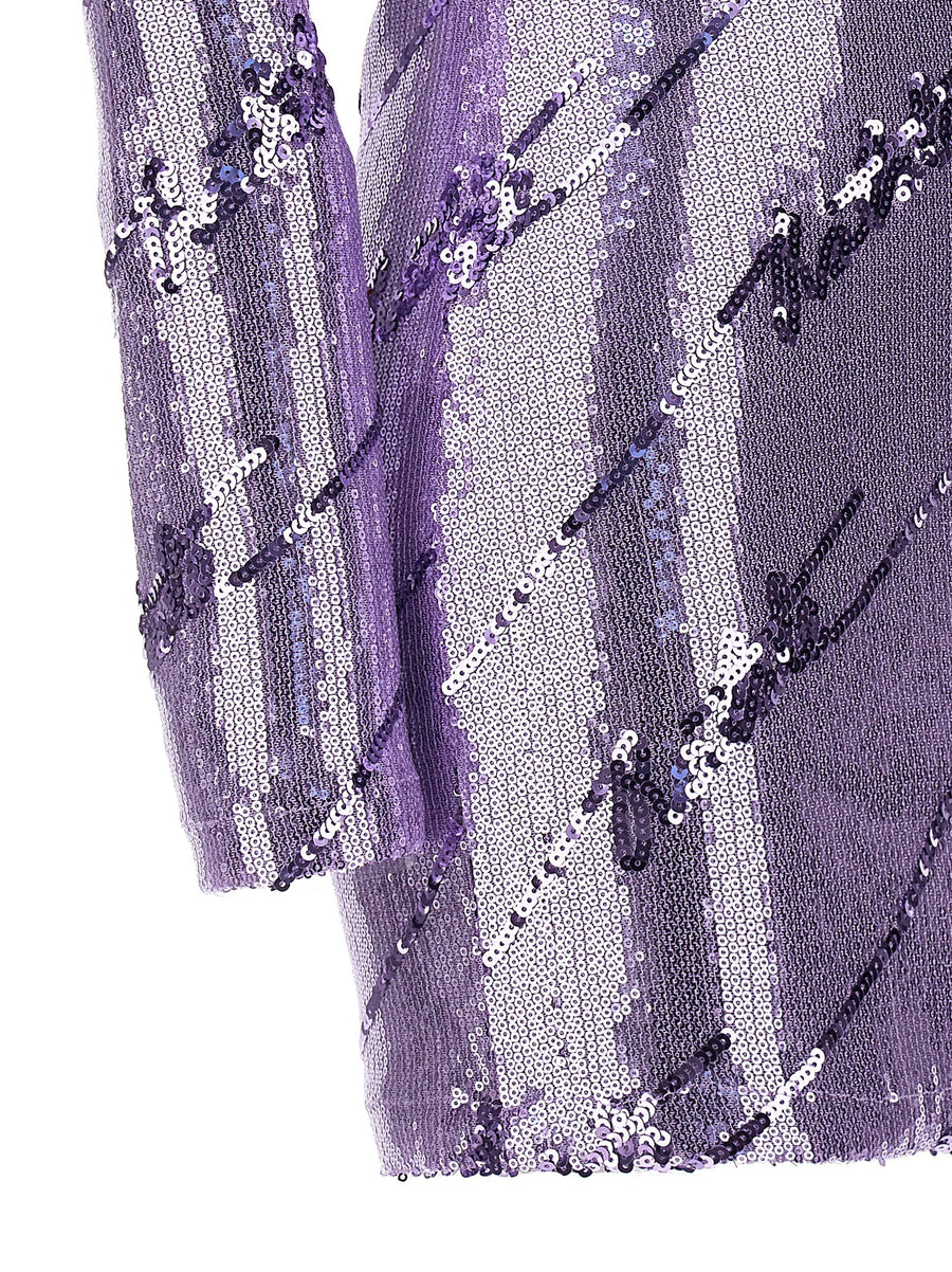 Sequin Mini Dress Rotate Birger Christensen Glow Ready For Women Festive Eveningwear With Allover Sequins
