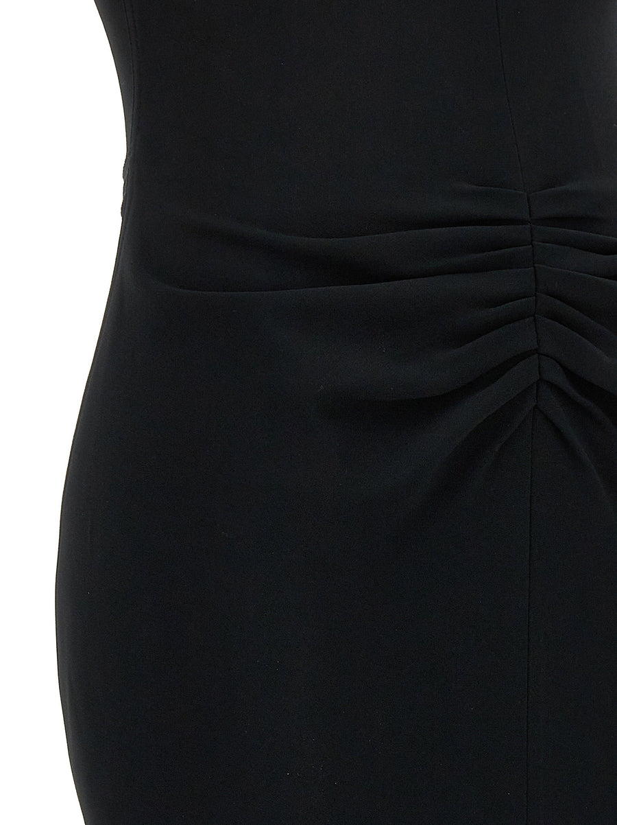Victoria Beckham Gathered Waist Midi Dress