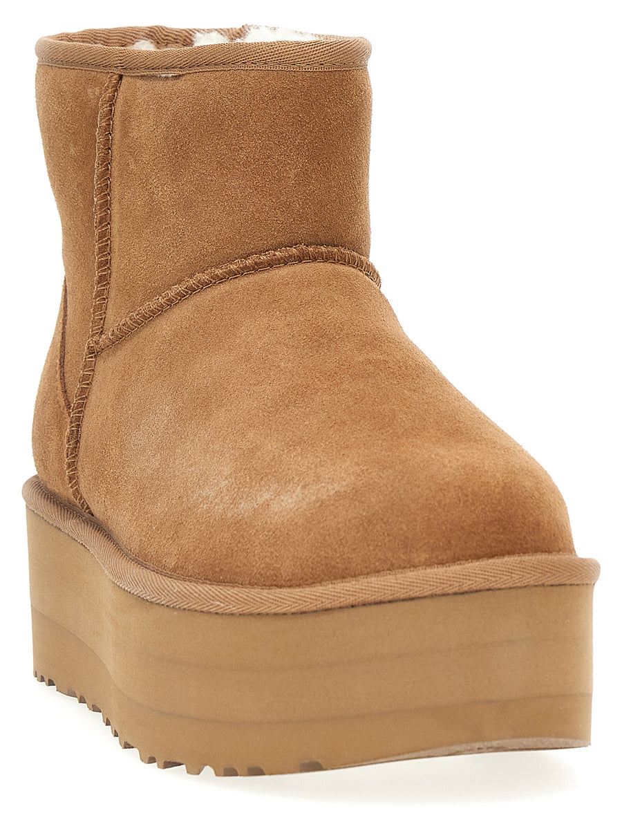 UGG Classic Mini Platform Ankle Boots For Women Plush Lining Lightweight EVA Platform