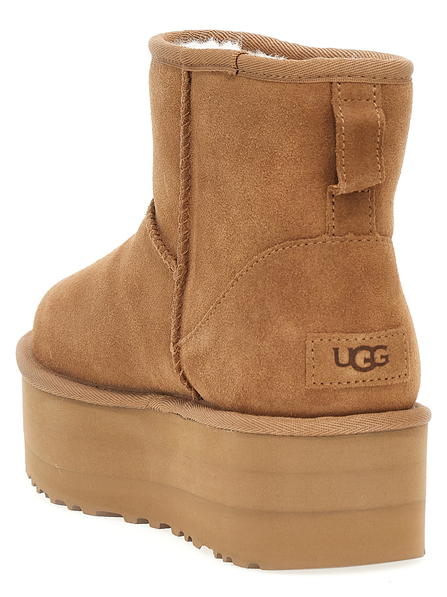 UGG Classic Mini Platform Ankle Boots For Women Plush Lining Lightweight EVA Platform