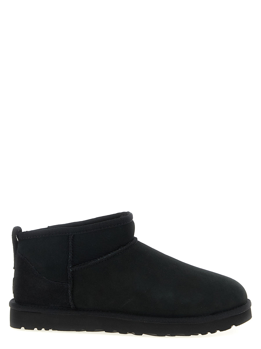 UGG Classic Ultra Mini Ankle Boots For Men Water Repellent Twinface Suede Plush Lining