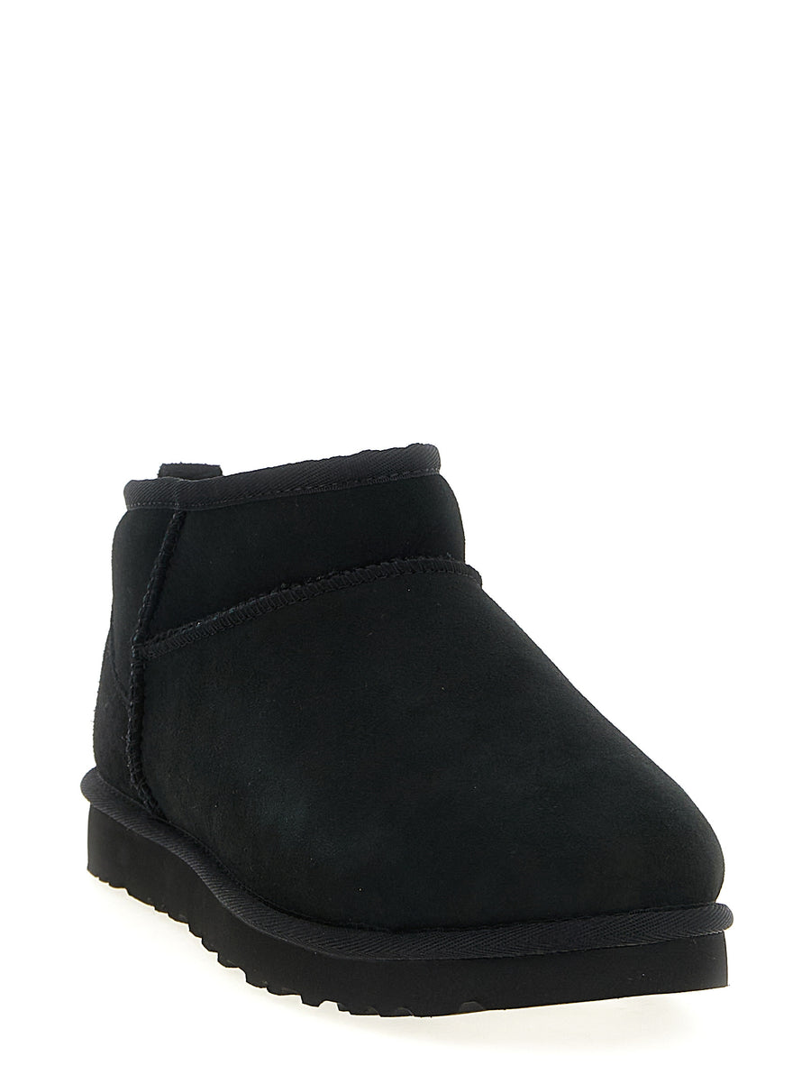 UGG Classic Ultra Mini Ankle Boots For Men Water Repellent Twinface Suede Plush Lining
