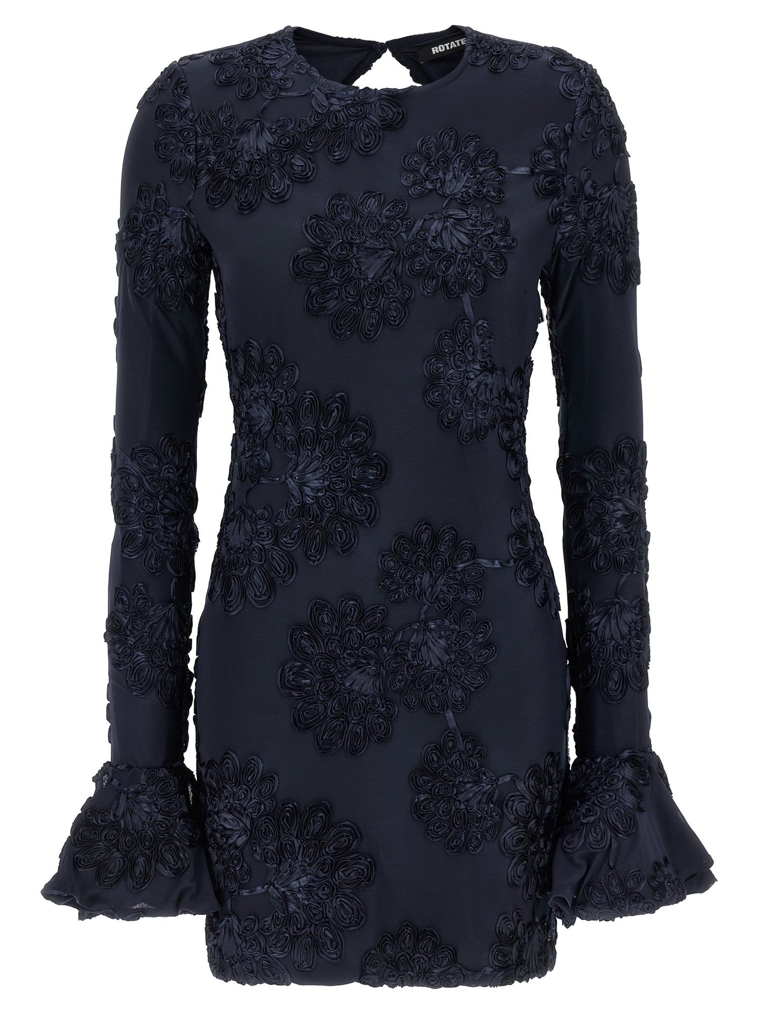 Rotate Birger Christensen 3d Mesh Mini Dress