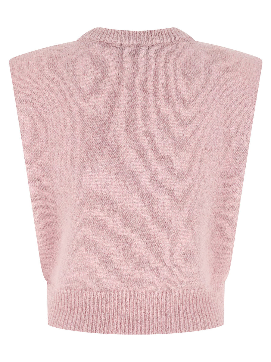 Rotate Birger Christensen Knit Cropped Vest