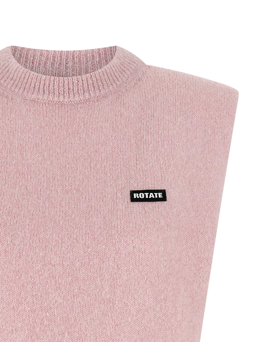 Rotate Birger Christensen Knit Cropped Vest