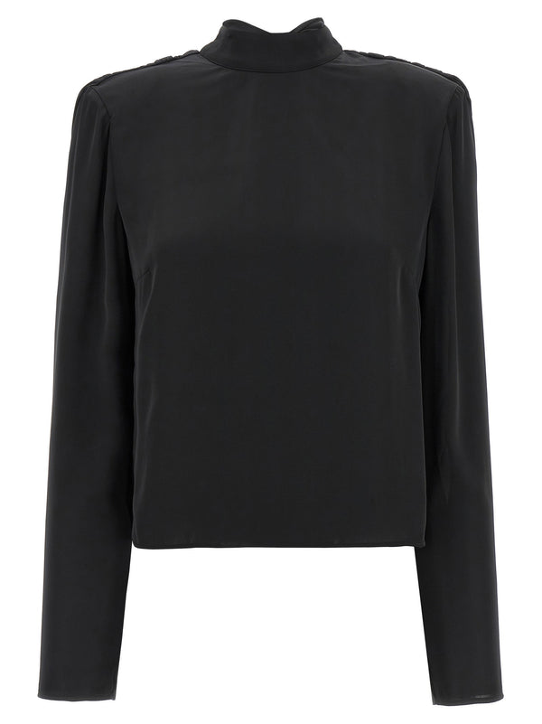 Rotate Birger Christensen Satin Drapy Back Top