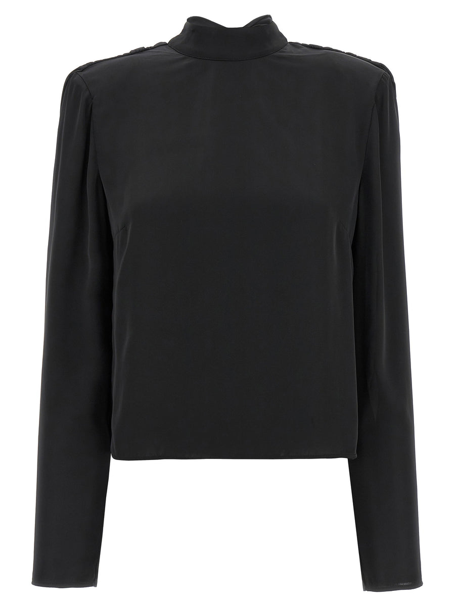 Rotate Birger Christensen Satin Drapy Back Top