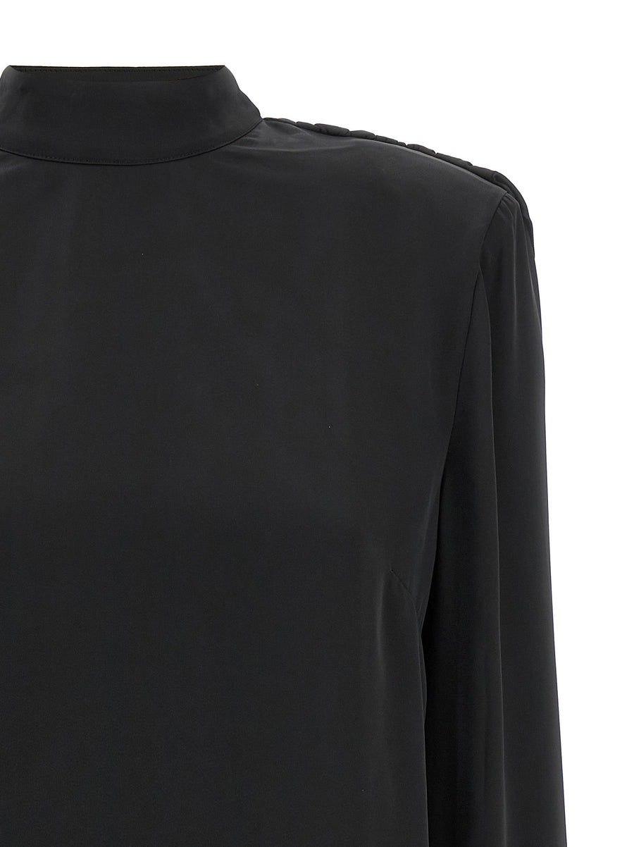 Rotate Birger Christensen Satin Drapy Back Top