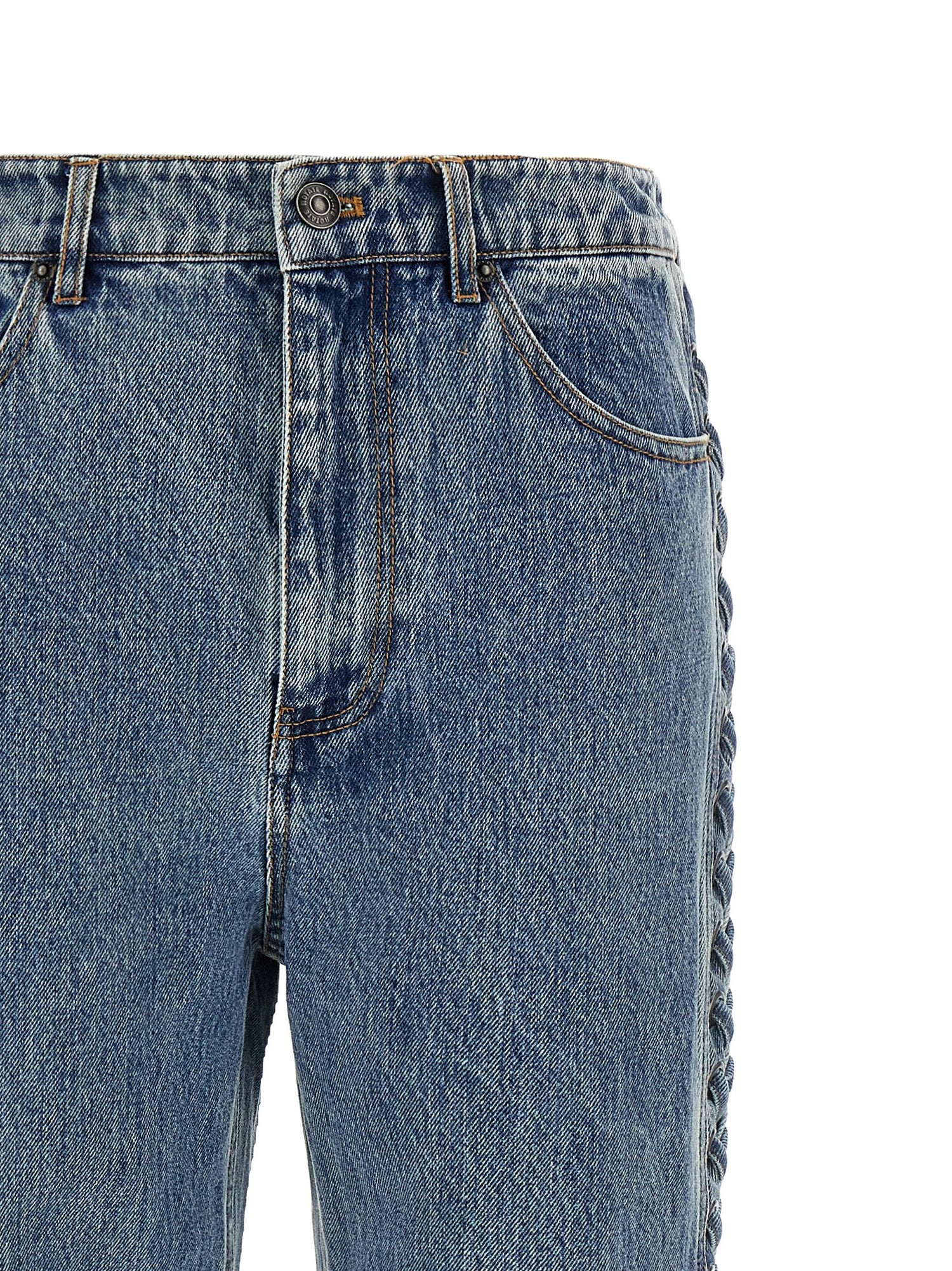 Rotate Birger Christensen Laced Straight Leg Jeans