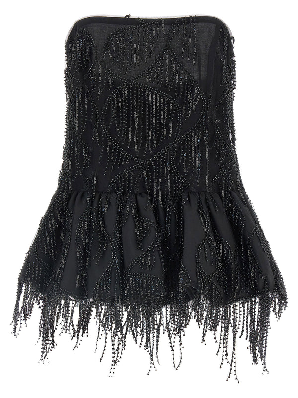 Rotate Birger Christensen Sequins Bubble Top