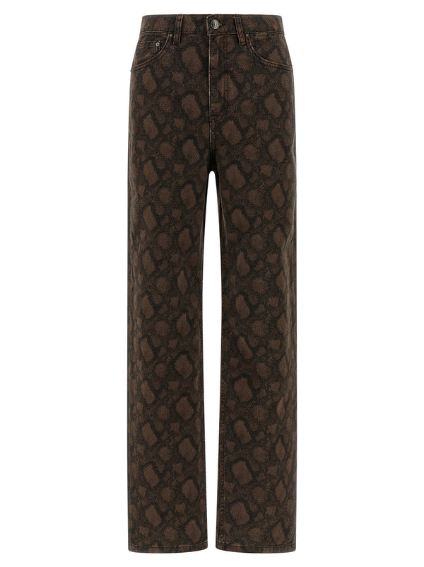 Rotate Birger Christensen Animal Print Jeans
