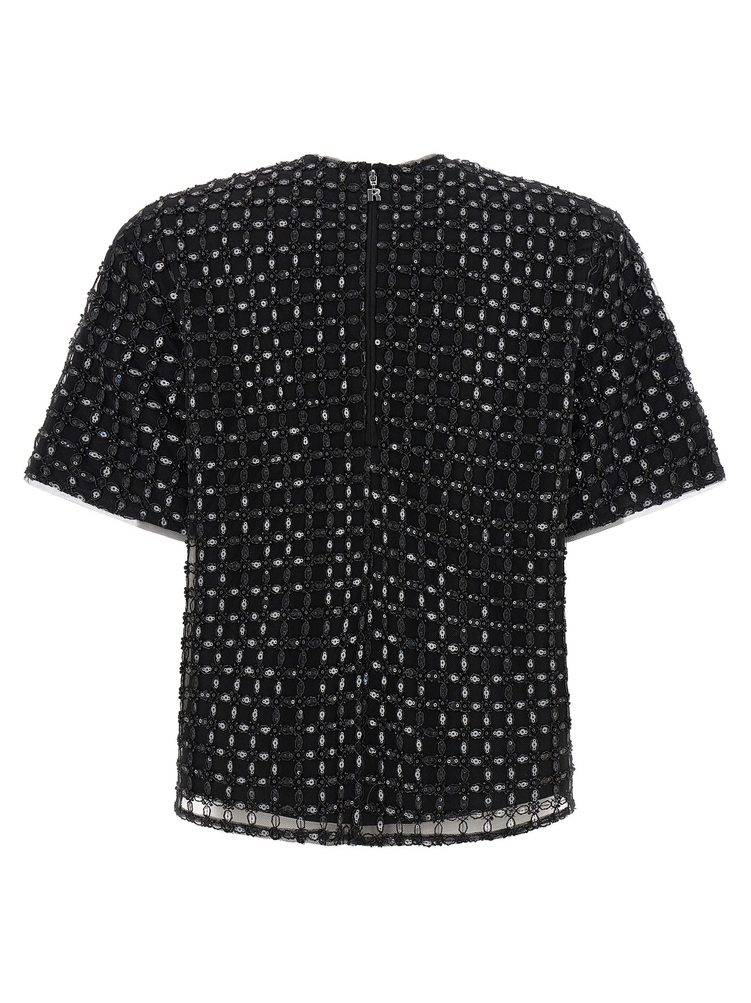 Rotate Birger Christensen Beaded Oversize Top