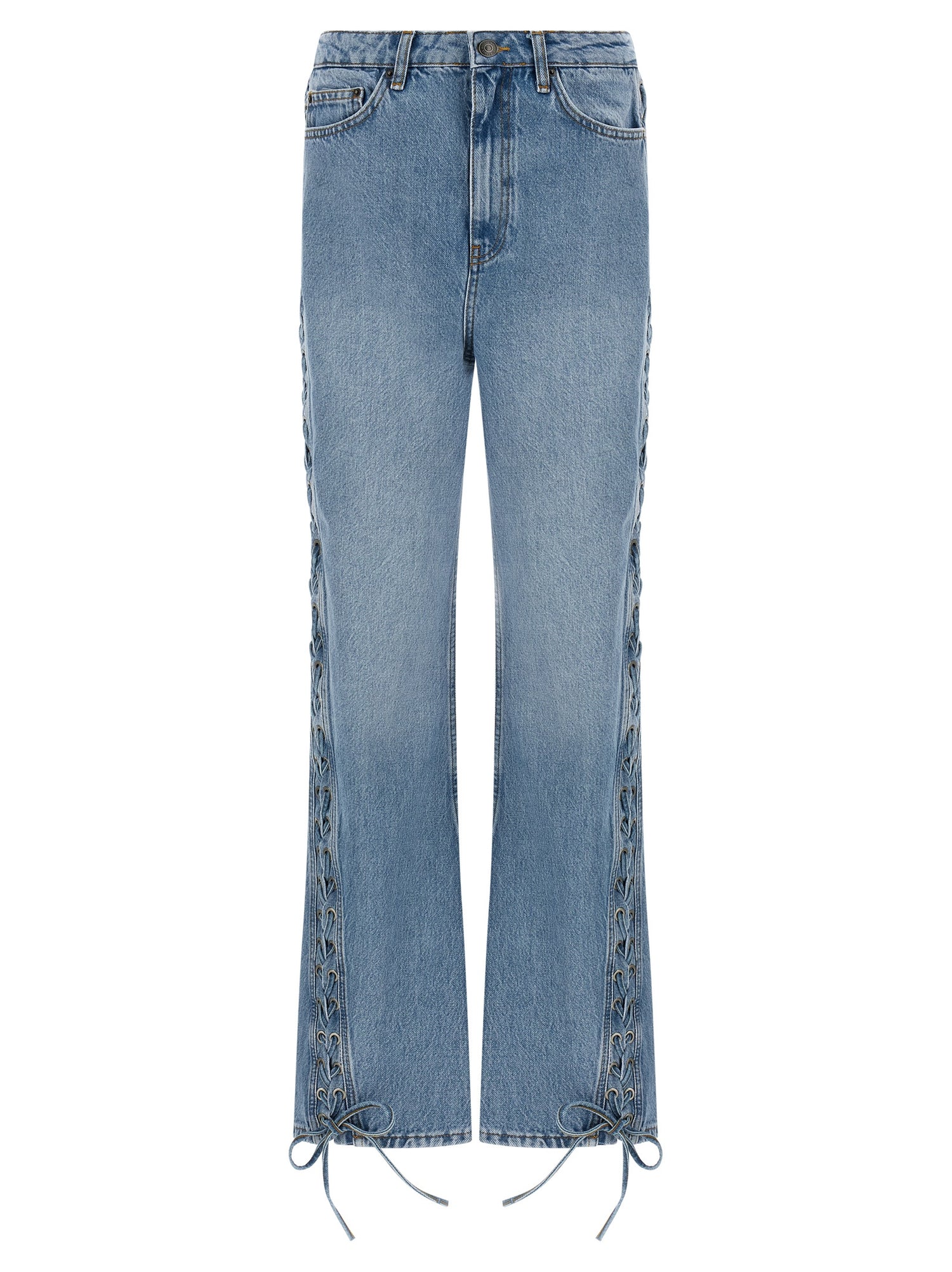 Rotate Birger Christensen Twisted Lacing Jeans