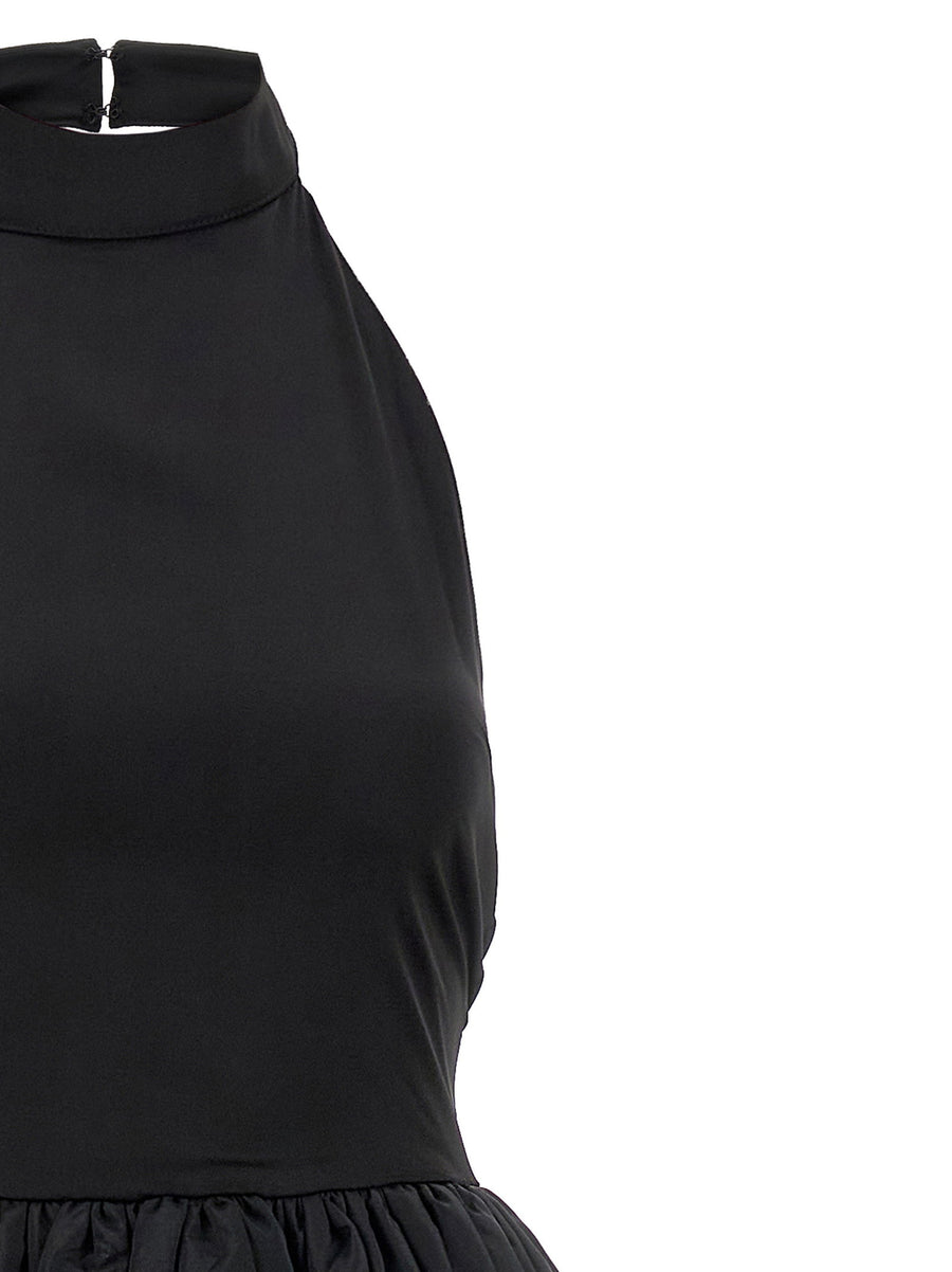Rotate Birger Christensen Satin Taffeta Maxi Dress