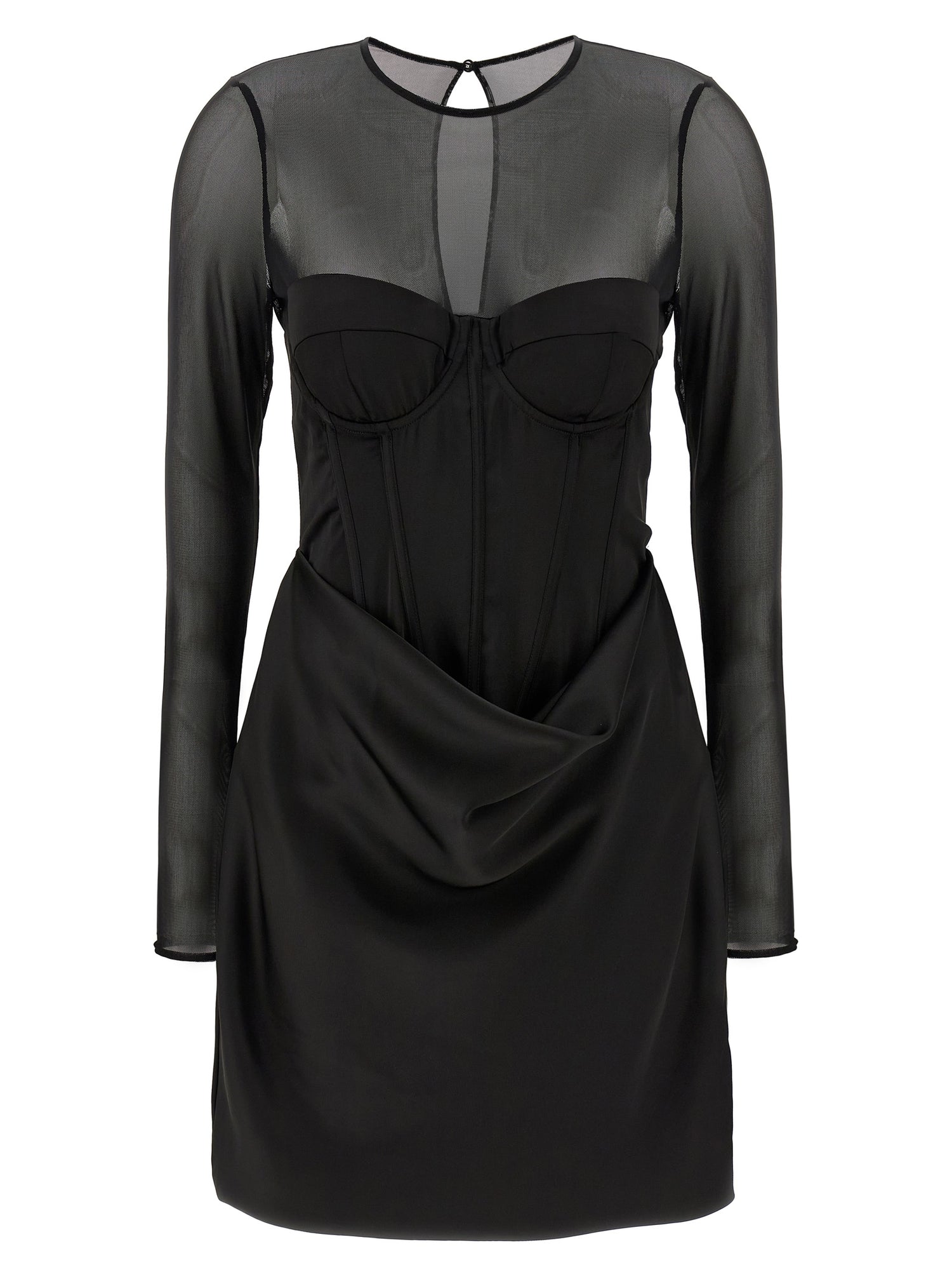 Rotate Birger Christensen Satin Corset Mini Dress