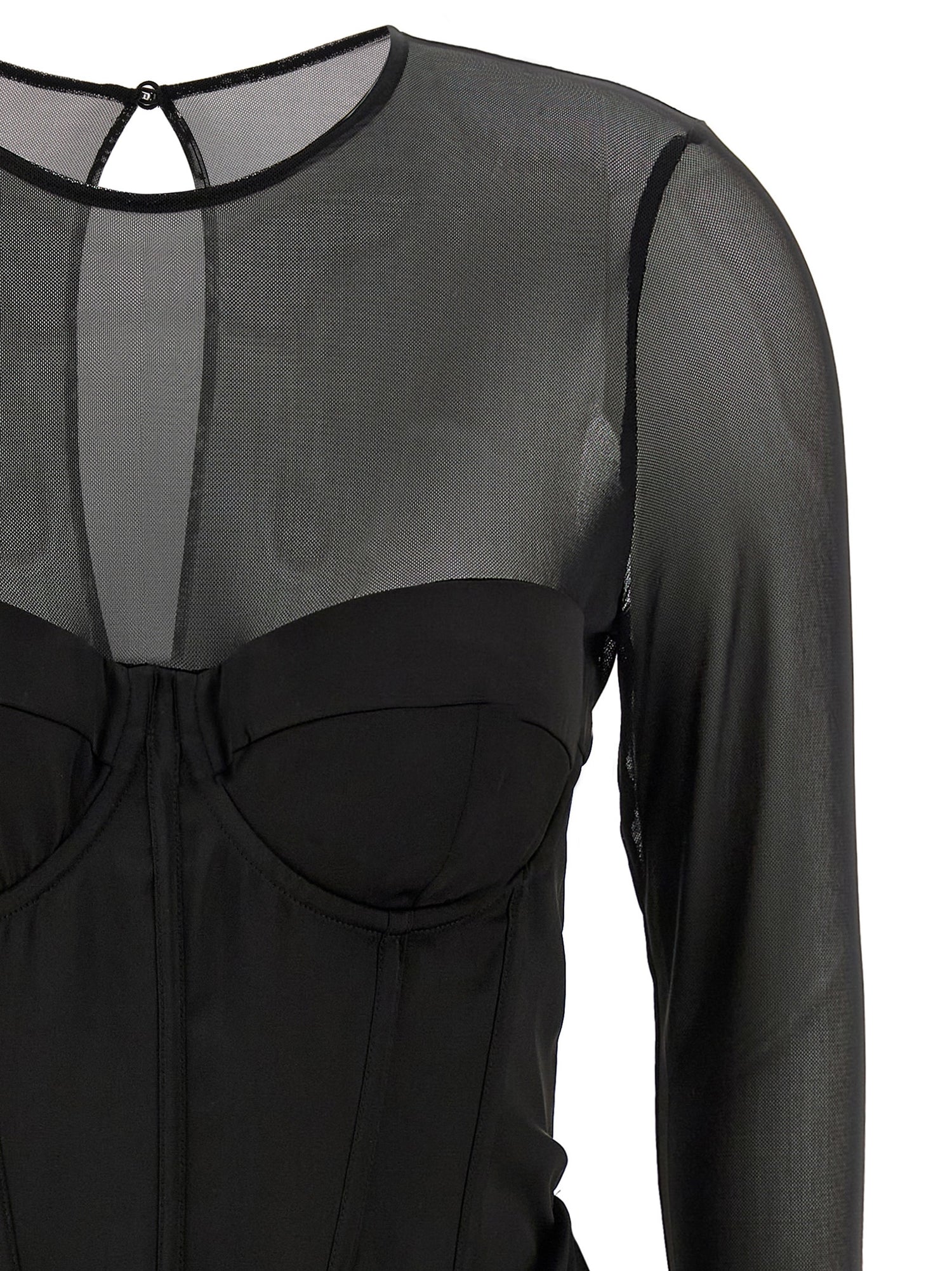 Rotate Birger Christensen Satin Corset Mini Dress